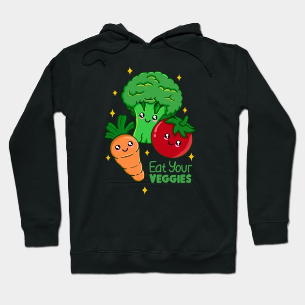 Eat Your Veggies Hoodie by Kimprut